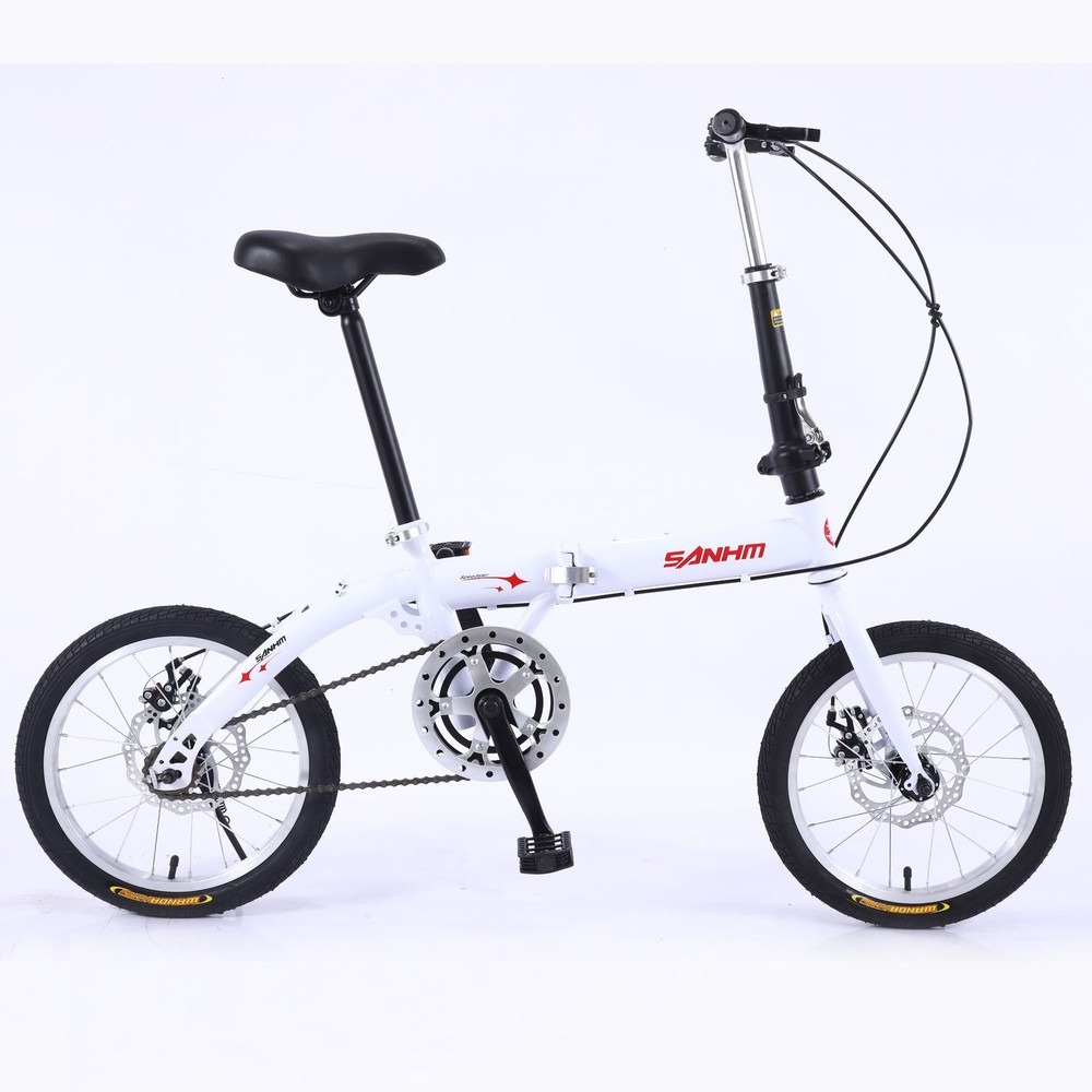 Commuting With Bike - 성인용 16인치 싱글 스피드 접이식 자전거,