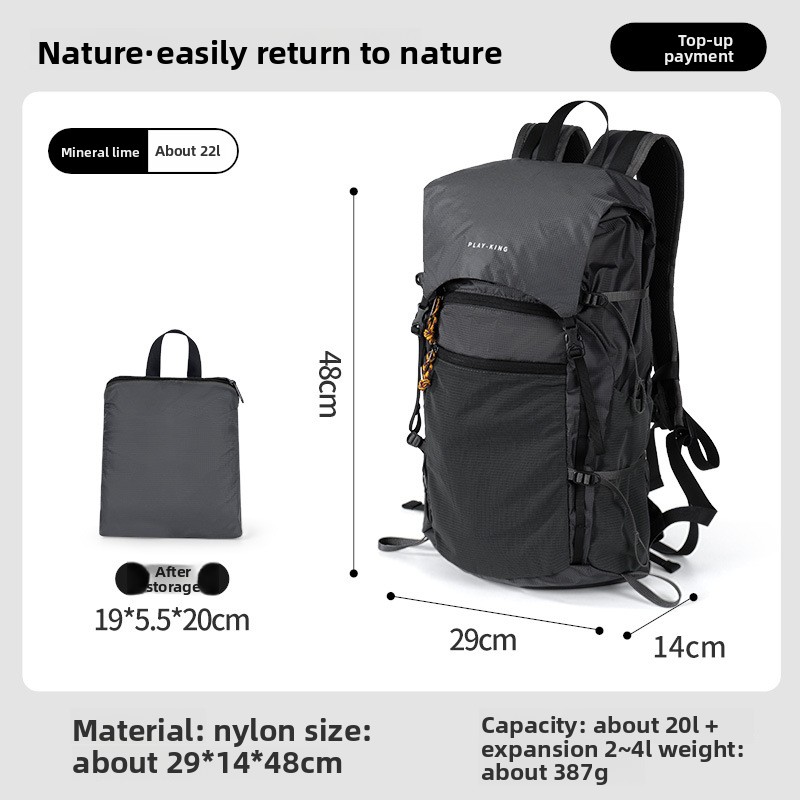 Cycling Commuter Backpack - 초경량 접이식 방수 대용량 아웃도어 여행