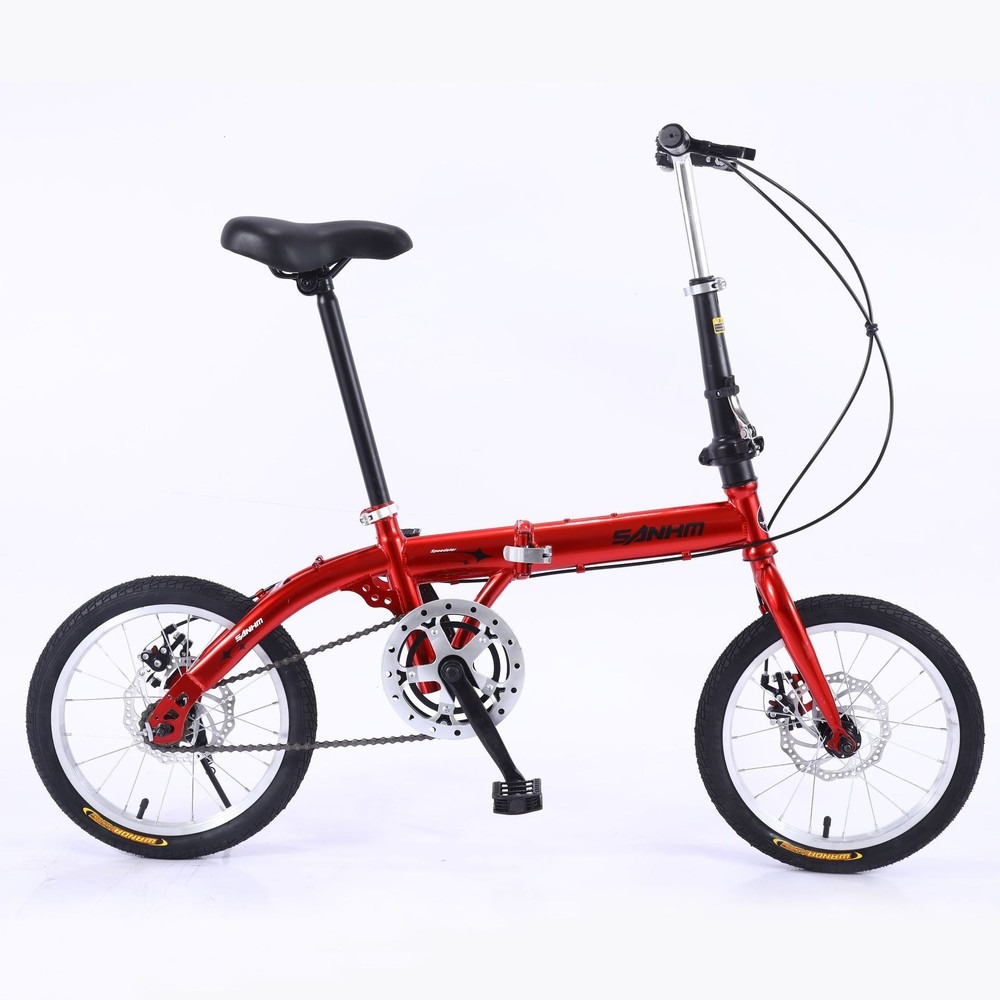 성인용 16인치 싱글 스피드 접이식 자전거, 디스크 브 - Commuting With Bike 리뷰 및 가격