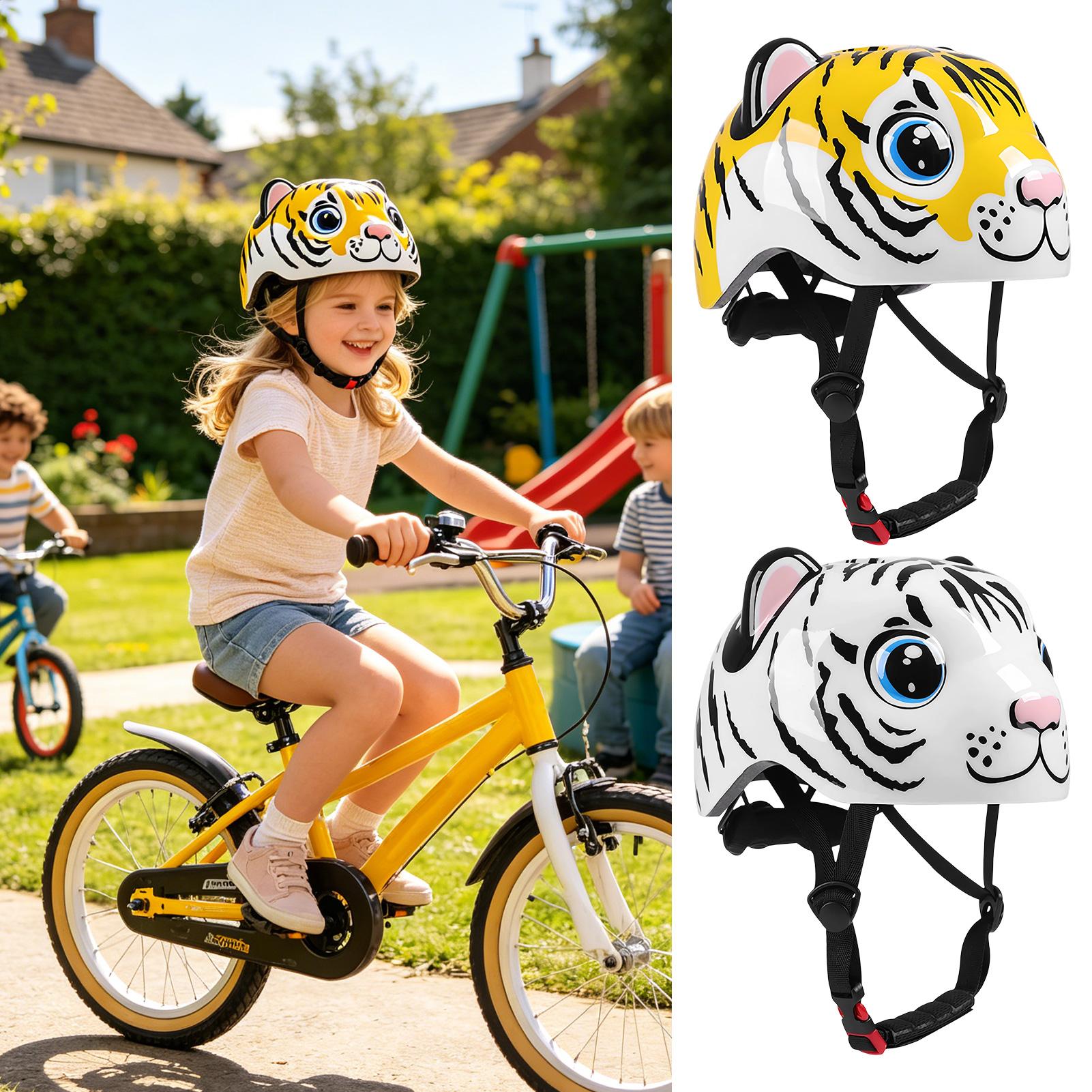 어린이 헬멧 호랑이 패턴 조정 가능한 안전 장비 어린이 - Cycling Commute Gear 리뷰 및 가격